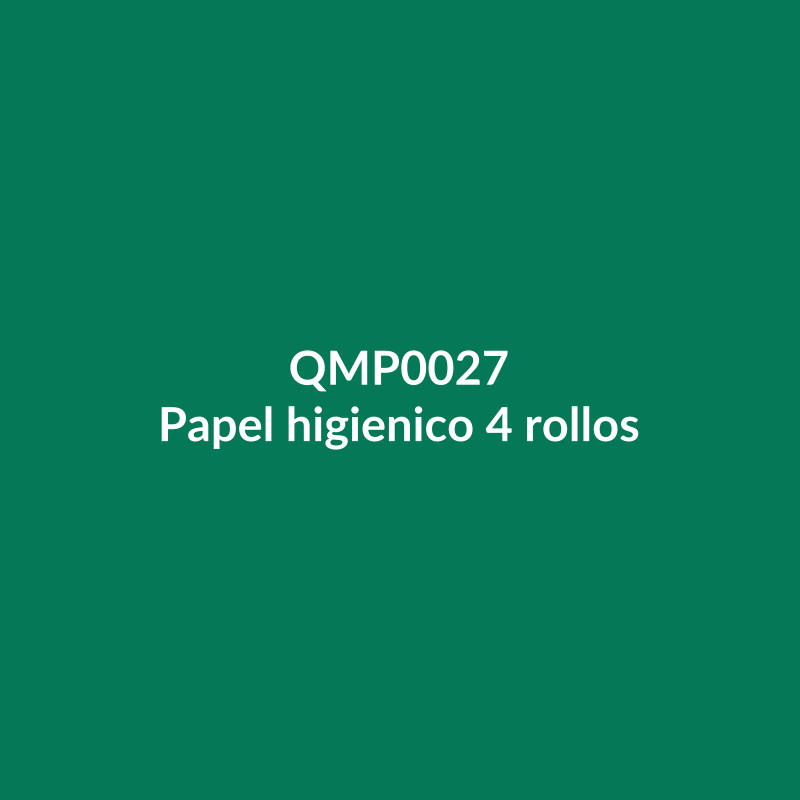 Papel higienico 4 rollos