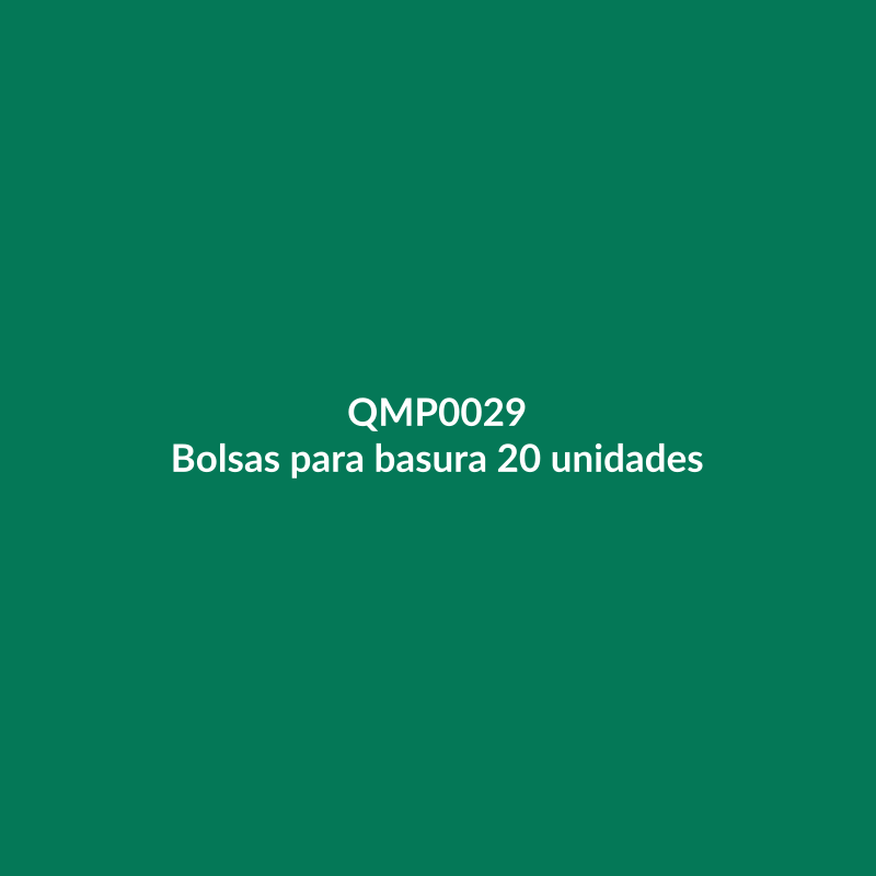 Bolsas para basura 20 unidades