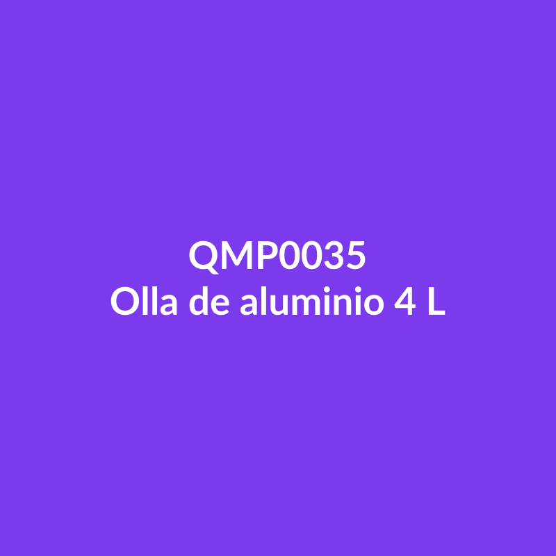 Olla de aluminio 4 L