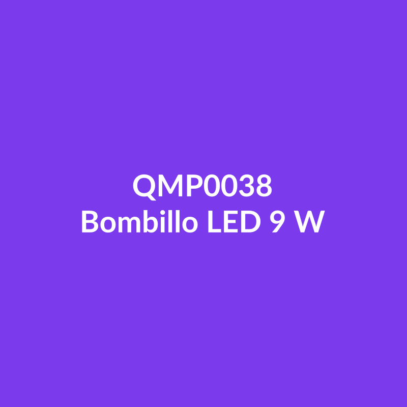 Bombillo LED 9 W