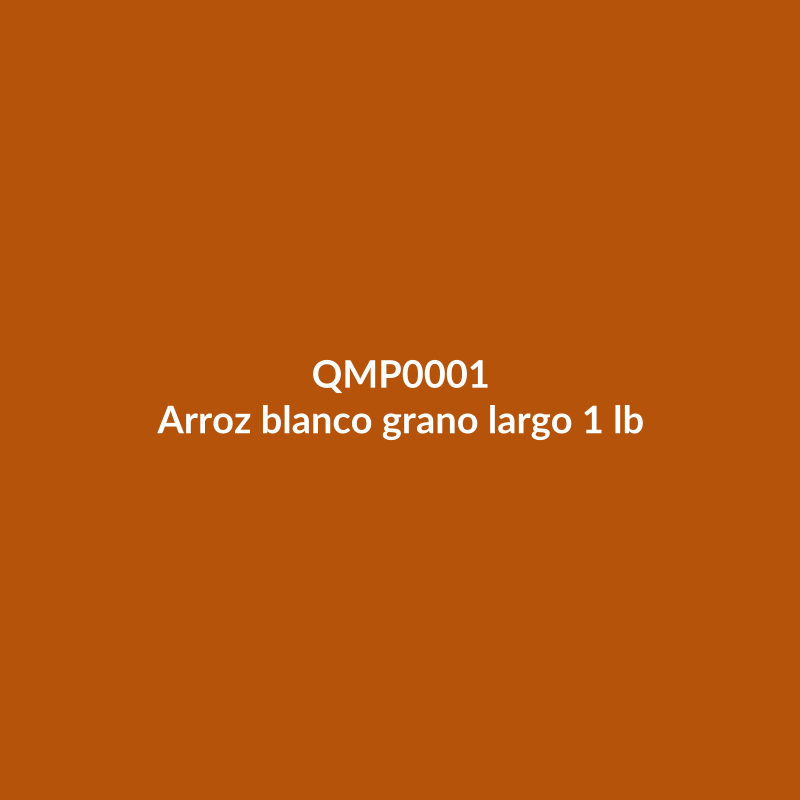 Arroz blanco grano largo 1 lb