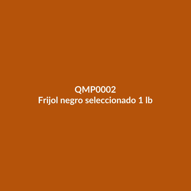 Frijol negro seleccionado 1 lb