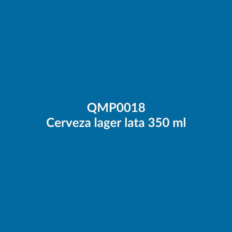 Cerveza lager lata 350 ml