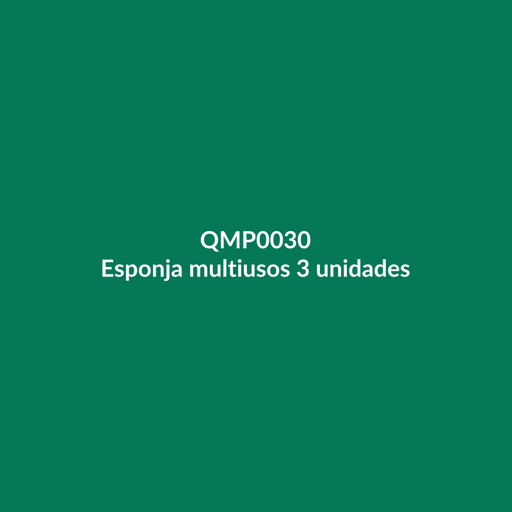 [QMP0030] Esponja multiusos 3 unidades