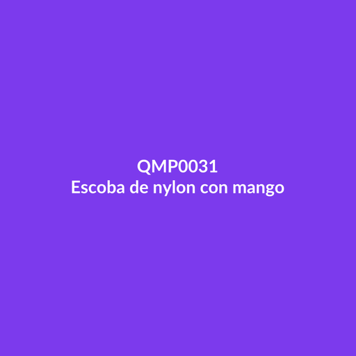 [QMP0031] Escoba de nylon con mango